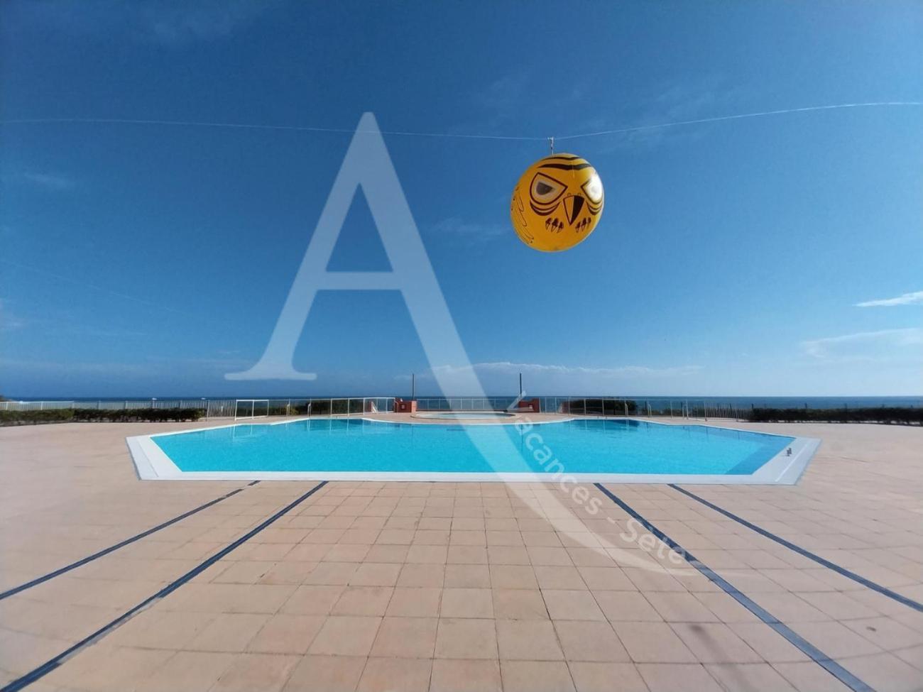 Studio 4 Pers, Pkg, 1Ere Ligne Mer, Piscine, Tennis Sète Exterior foto